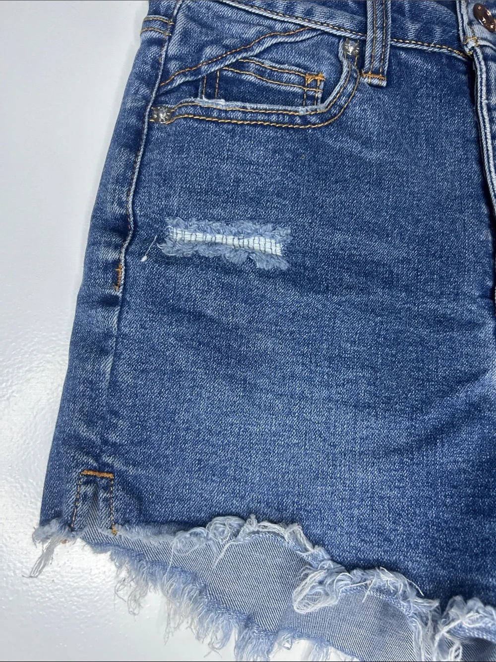 We the Free Crvy Denim Shorts - Distressed